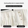 Korean Style Fashion Ladies Retro Three-button Skirt Women's Versatile High Waist Long Skirt