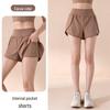 Women's 2025 High-Waisted Sports Shorts with Pockets - Hip-Lifting, Anti-Exposure, Loose Fit for Running & Yoga