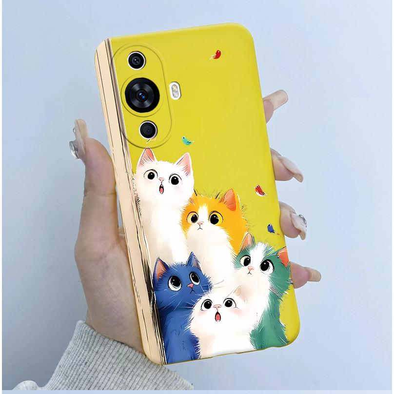 For Huawei Nova 12s Case Soft Silicone TPU Cute Panda Astronaut Cover for Huawei Nova 11 Pro Ultra Nova12S FOA-LX9 Coque Fundas