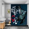 Japan Comics Kaiju No.8 Shower Curtain Waterproof Polyester Fabric Paint Bath Curtains Home Bathroom Decor Curtain Hook