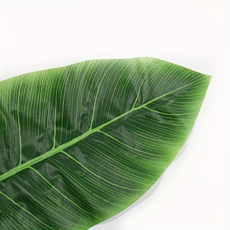 10pcs Green Realistic Artificial Banana Leaf Palm Branches Weddings Christmas Thanksgiving Office Home Garden Decoration Foliage