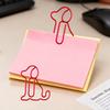 50Pcs Christmas Paper Clips Dog Shape Non-bending Metal Clips Office School Desk Organizing Cards Document Fasteners