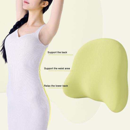 Bederní opěrný polštář s nastavitelným posuvníkem Polštář pro bederní oporu z paměťové pěny Polštář pro úlevu od bolesti zad pro autosedačku kancelářskou židli