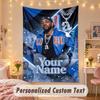 Custom Personalized Tapestry,Kendrick Lamar Print Custom Name Text Wall Art Hanging for Bedroom