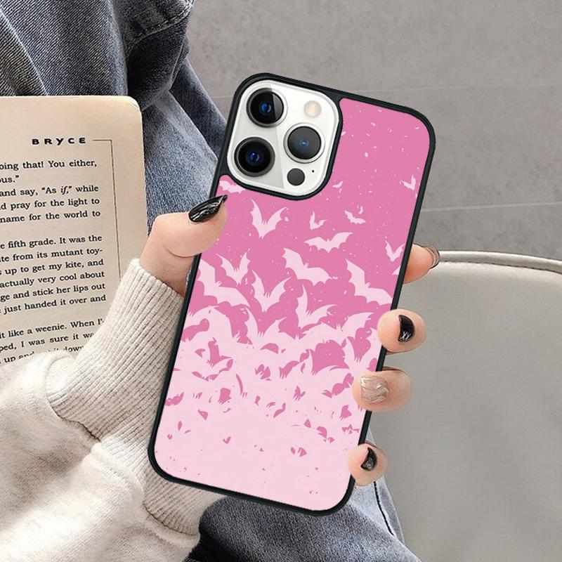 Vampire Bats Full Moon Phone Case for iPhone 17 Air 16 16e 15 Plus for Apple 13 11 12 14 Pro Max Cover coque Shell