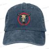 Vintage Cow Skull Baseball Cap Men Women Sun visor  Washed Baseball Caps