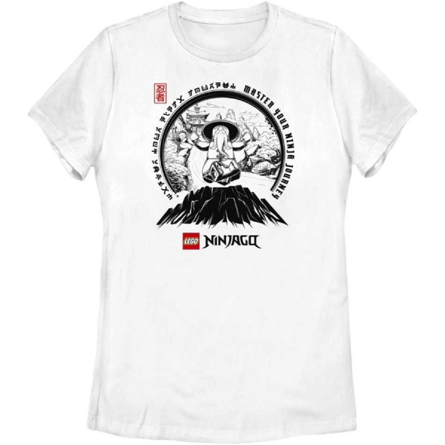 Женская футболка с коротким рукавом Fifth Sun Lego Meditation Ninjago XXXXXL белый