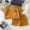 Kids Summer Shorts Set With Cotton Fabric For Toddler Casual Wear