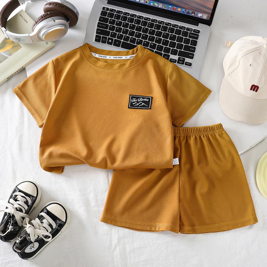Kids Summer Shorts Set With Cotton Fabric For Toddler Casual Wear