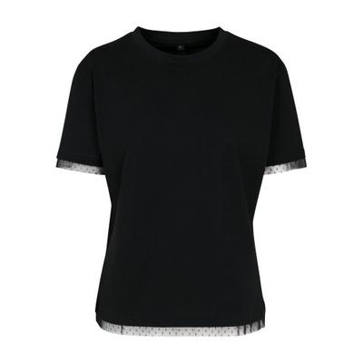 Bygg Ditt Varumärke Dam T-shirt med Spetsdetaljer