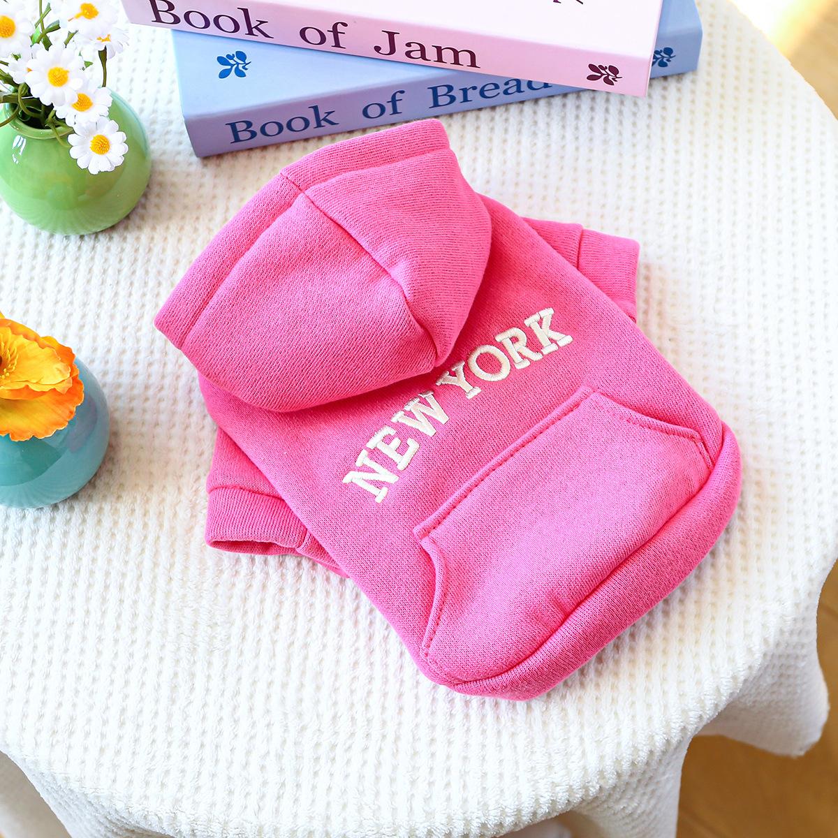 

Pet Circle Small and Medium Dog Clothes Pet Supplies Pet Dog Clothes Spring New York Sweater xl-bust size54, length 40cm, about 7-9kg