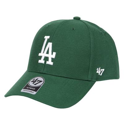 47 Cap MVP MLB Los Angeles Dodgers LA Logo Unisex Baseball Cap Adjustable Dark Green