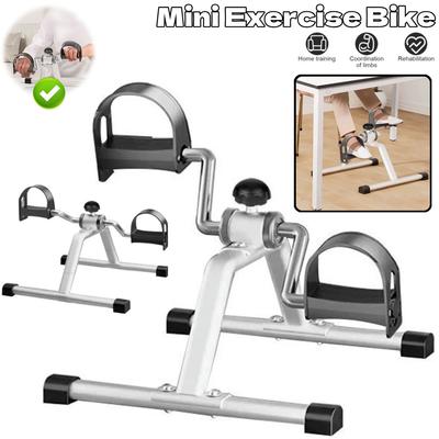Mini Exercise Bike Portable Pedal Exerciser Adjustable Resistance Foot Peddler Machine Ini BICYCLE Trainer for Seniors