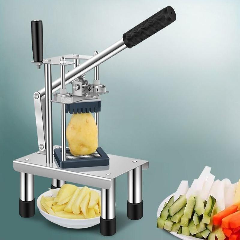 Commercial Household Potato Slicer, Cutting Cucumbers, Radishes, Potatoes French Fries Tools, Press-type Vegetable Cutter