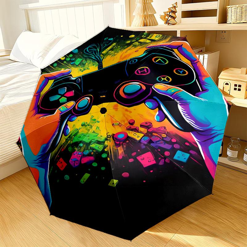 

Colorful Gaming Adventure Umbrella 8-Frame for Travel, camping, Casual Lightweight Portable Umbrella, Essential for every family Holidays Gift