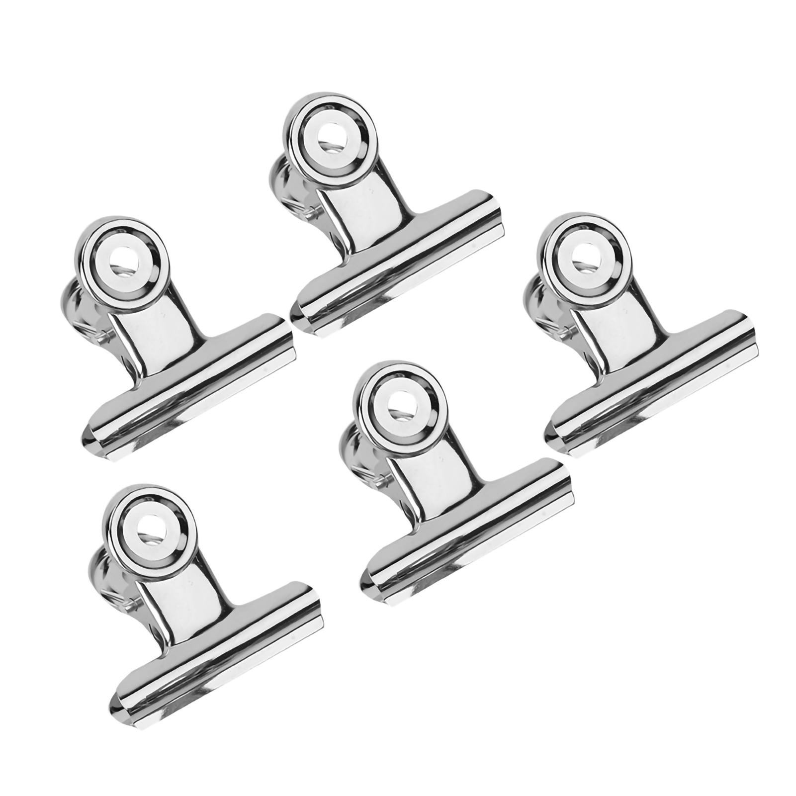 

5pcs Stainless Steel Silver C Curve Nail Extension Clips Multifunctional Nail Art Accessories
