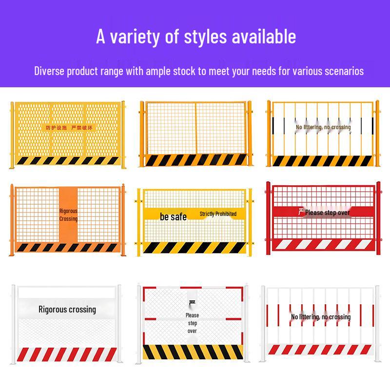 Portable Construction Site Pit Protection and Warning Fence