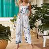 Womens Casual Overalls Jumpsuits Adjustable Straps Sleeveless Bohemian Comfy Rompers With Pocket
