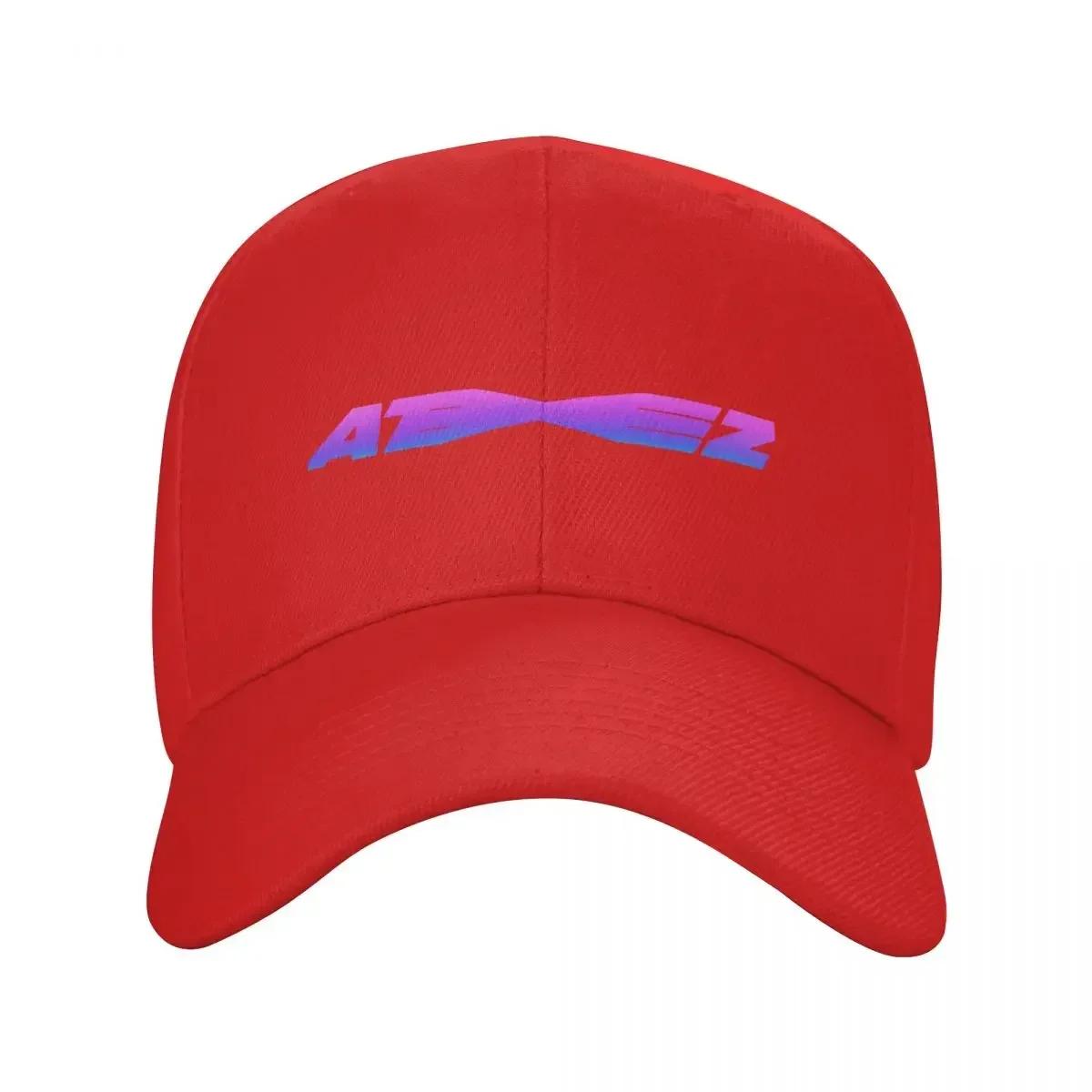 Ateez logo Baseball Cap Big Size Hat golf hat genuine Baseball For Unisex Womens