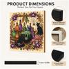 Halloween DIY Pearl Painting Kit Framed Canvas 20x20cm 3D Diamond Art Self-Adhesive Craft Home Wall Decor
