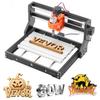VEVOR Mașină Router CNC 3018, Ax de 60W, Mașină de Frezat și Gravat Lemn pe 3 Axe, cu Zonă de Lucru de 300 x 180 x 40 mm, Controler Offline