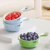 Space-saving Fruit Washing Basket Double-layer Drainage Basket  Vegetable Washing