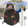 13'' High Pressure Washer Surface Cleaner Heavy Duty Floor Scrubber Surface Cleaner 2500PSI Telescopic Water Gun with 3 Wheel