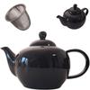 Jug Infuser Steel Strainer For Tea And Herbs Black 1L Ceramic