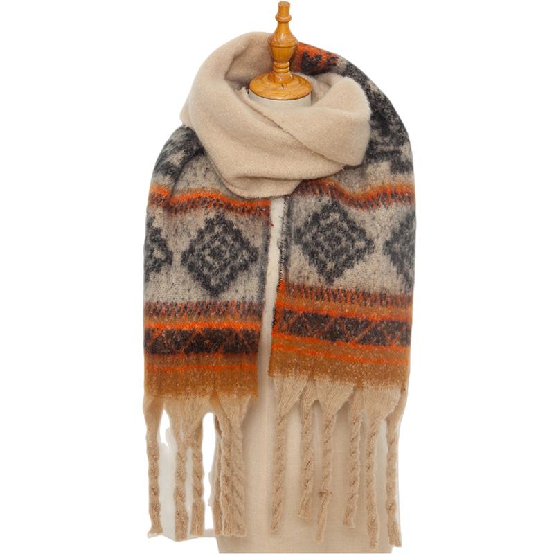 New Imitation Cashmere Women Scarf Winter Preppy Style Tassel Pashmina Mujer Female Foulard Bufanda Long Thick Wrap Shawl