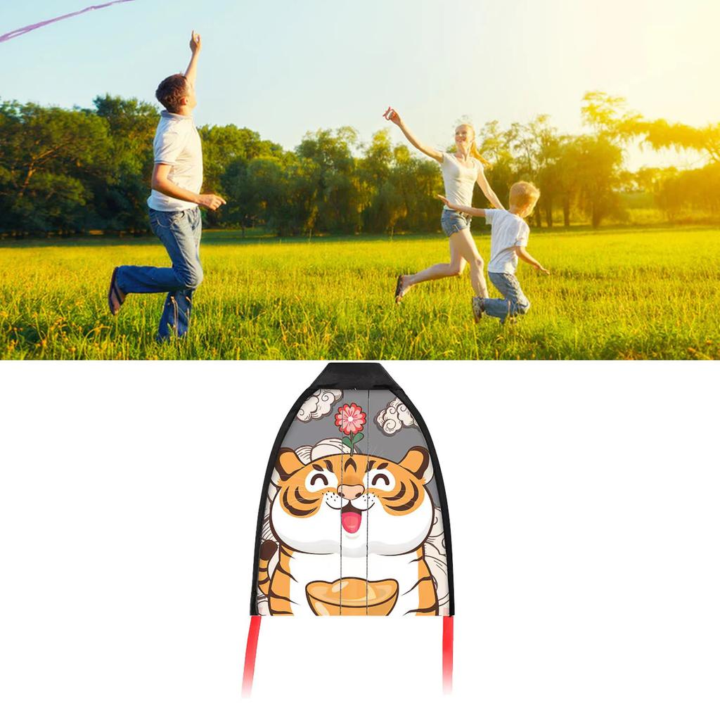 Children's Thumb Ejection Kite Thumb Ejection Kite Small Funny Outdoor Sports Games Birthday Gifts Tiger