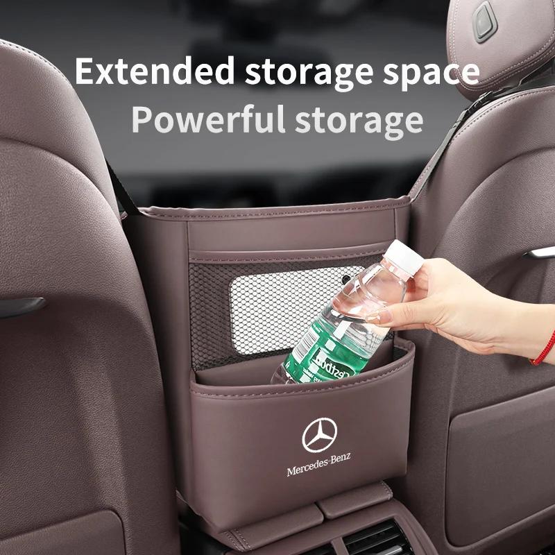 Střední závěsná úložná taška na autosedačku Kapsa do štěrbiny Příslušenství Pro Benz W202 W212 W126 W140 W168 W177 CLS GLE GLC GLS CLA