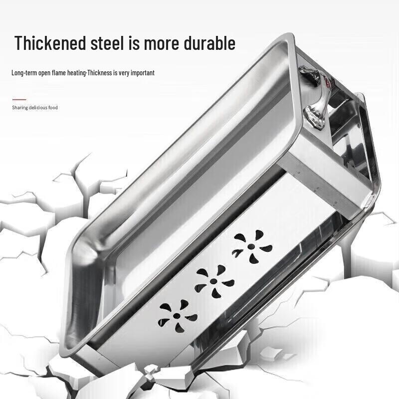 Thickened Stainless Steel Rectangular Roasting Fish Pan