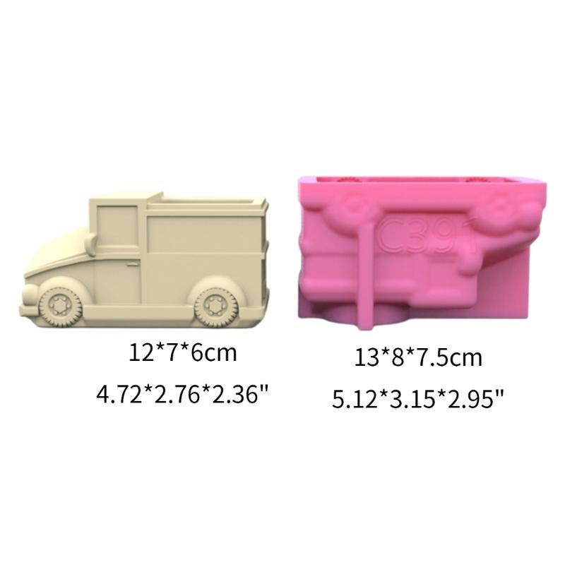Succulents Flower Pot Resin Silicone Mold Suitable for Diy Garden Concrete Pen Holder Candle Holder Crafts Home Decor