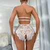 Women's Sexy Lace Adjustable Sling Mesh Fun One-Piece Underwear