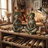 Tree Woman Figurine Resin Meditating Yoga Zen Pose Statue Tree of Life Mystical Creature Decorative Ornament for Home Living Room Bedroom Office