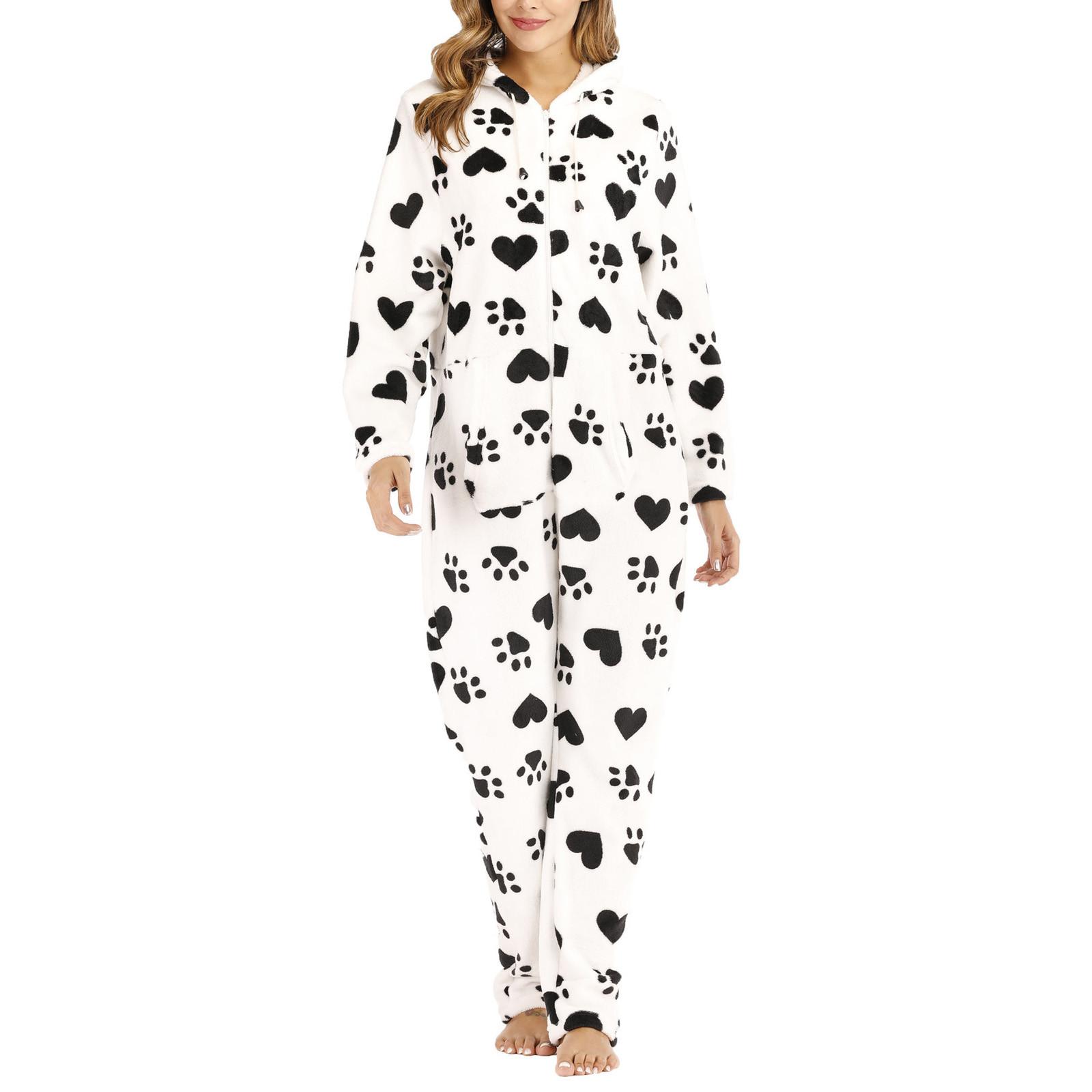 

Женский комбинезон с длинным рукавом, капюшоном на молнии и принтом Love для дома L белый