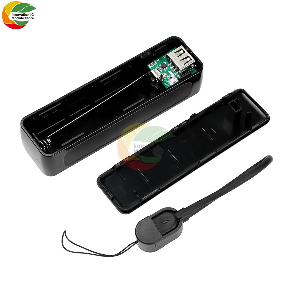

Mobile Power Bank Case Diy Kit 21700 Battery Storage Box Holder Type-c Portable Mobile Power With Cable Without Battery