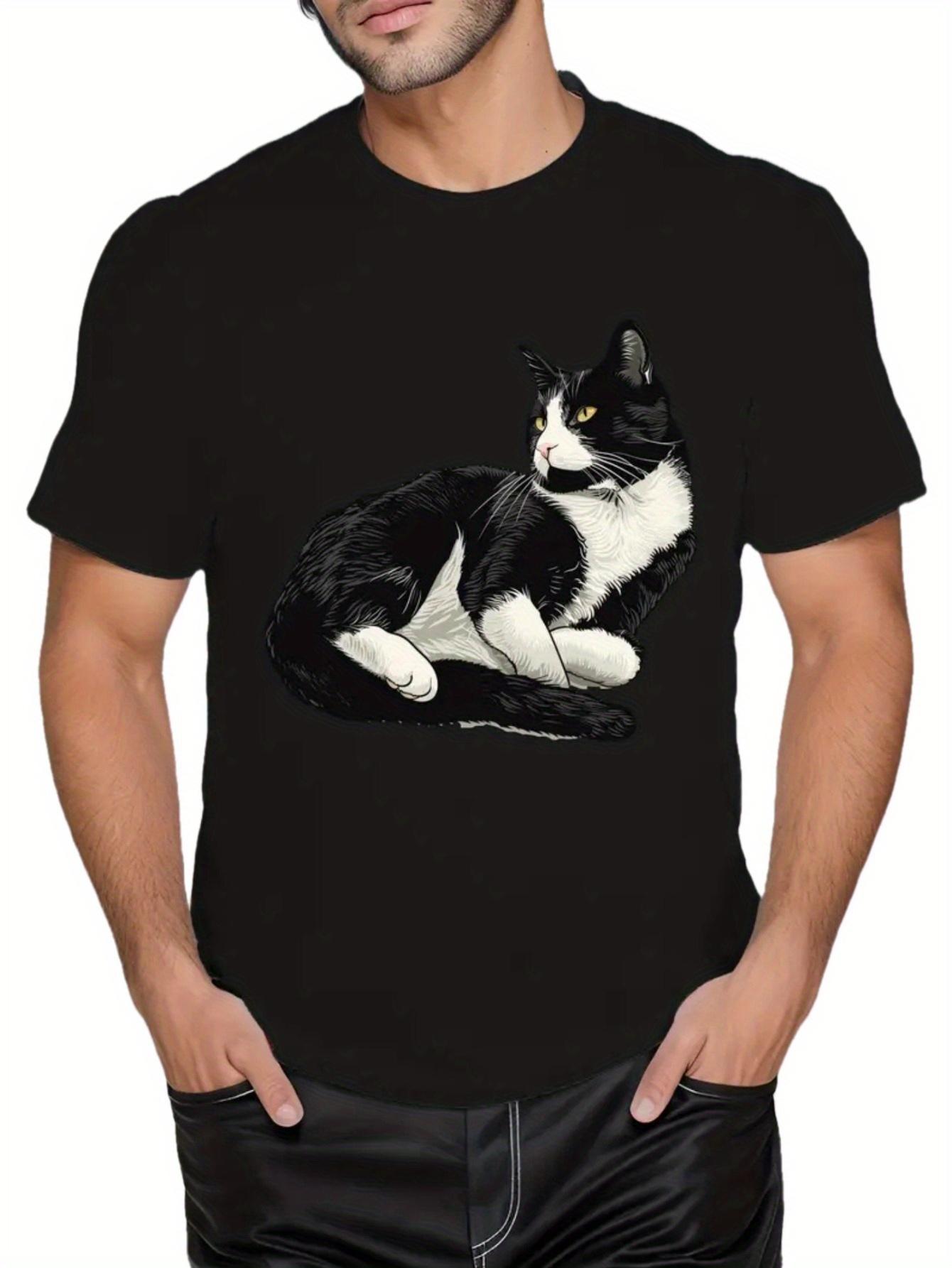 T-Shirt y2k & Cat T Black/White 2XL