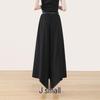 Women's High-Waist Draped Wide-Leg Culottes