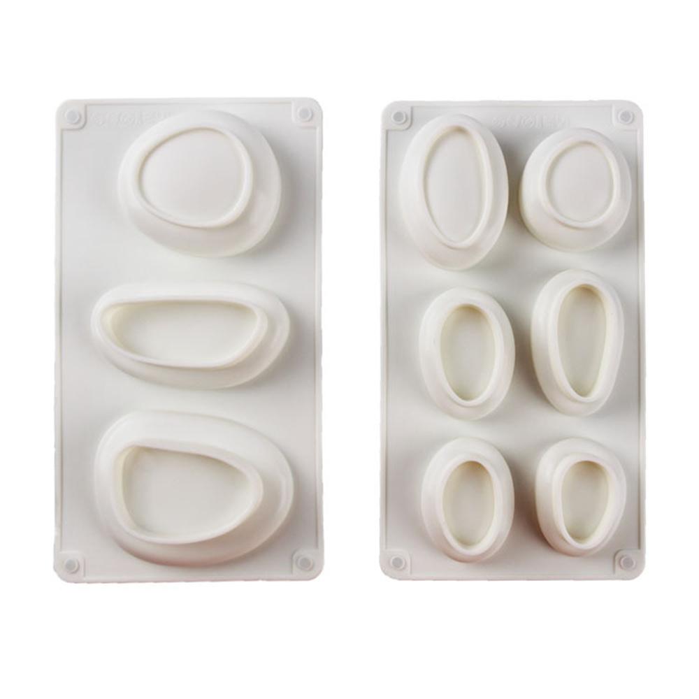 Round Stone Shape Silicone Cake Mold Plaster Concrete Dessert Mousse Baking Form Mold Soap Moulds Cake Decorating Tool