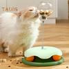 Interactive Cat Treats Dispenser Toy Leaking Food Ball Pet Feeder Toy Puzzle Pet Slow Feeder with Ball Track for Indoor Cats Dogs