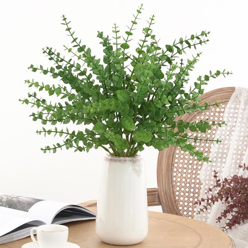Stem Eucalyptus Artificial With Multiple Colors For Home Decor Props Photography