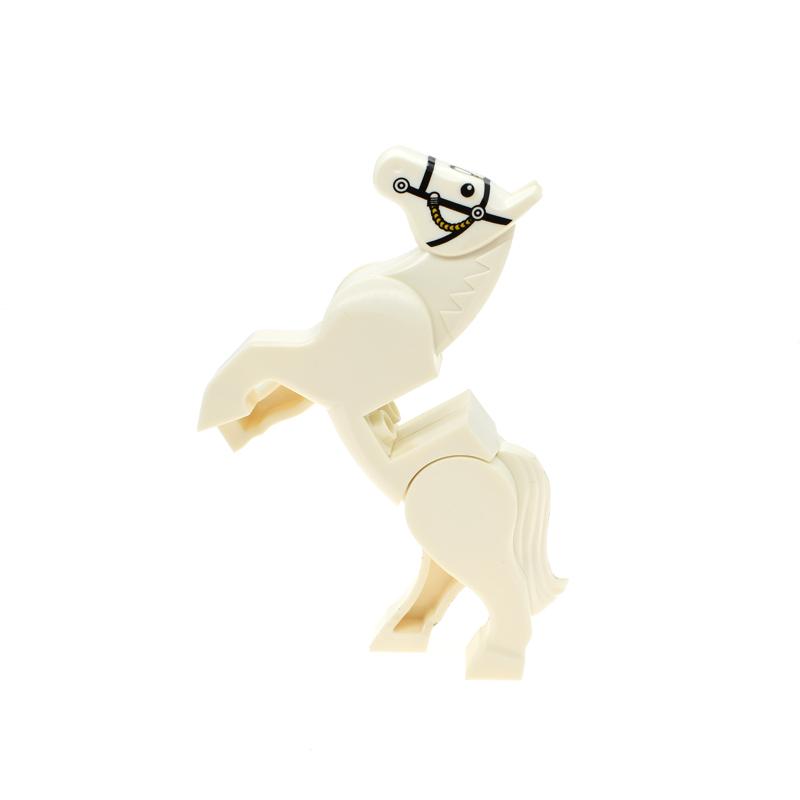 Non-Toxic 3Pcs/Lot Horse Pony Building Blocks Toys Kids Collection Souvenir Gift Pretend Play Decoration Children City Moc