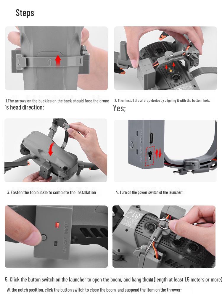 DJI AIR3S Airdrop Device for MAVIC AIR3 - Parabolic Thrower Accessory for Aerial Gift Delivery