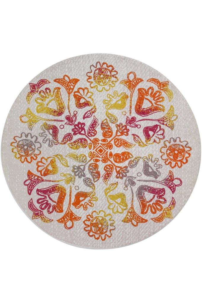 Rovigo Home Pratelný kulatý tištěný koberec RHM7047
