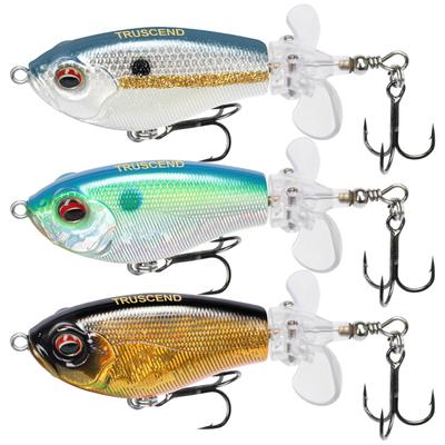 TRUSCEND Floating Prop Fishing Pencil with Rotating with BKK for Freshwater and Bass Fishing Suitable for and More Bait, Lure, Popper, Lure, Topwater,