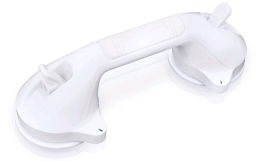 Multifunctional Holder With Indicator, White, Suction Cup, No Drilling Required
