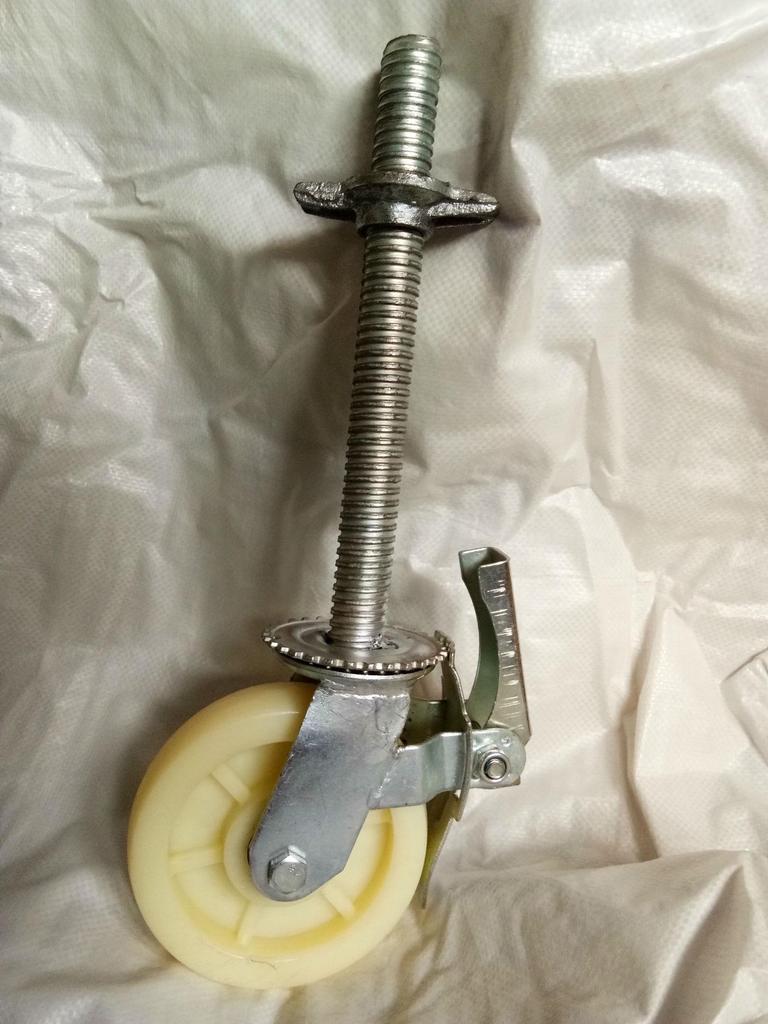 Heavy Duty Industrial Nylon Scaffolding Caster Wheel – Swivel, White, National Standard