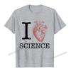 I Love Heart Science T Shirt  Biology Tee Tshirt Teacher Camisas Unisex Family Tshirts Hip Hop T Shirt Cotton Unisex Party