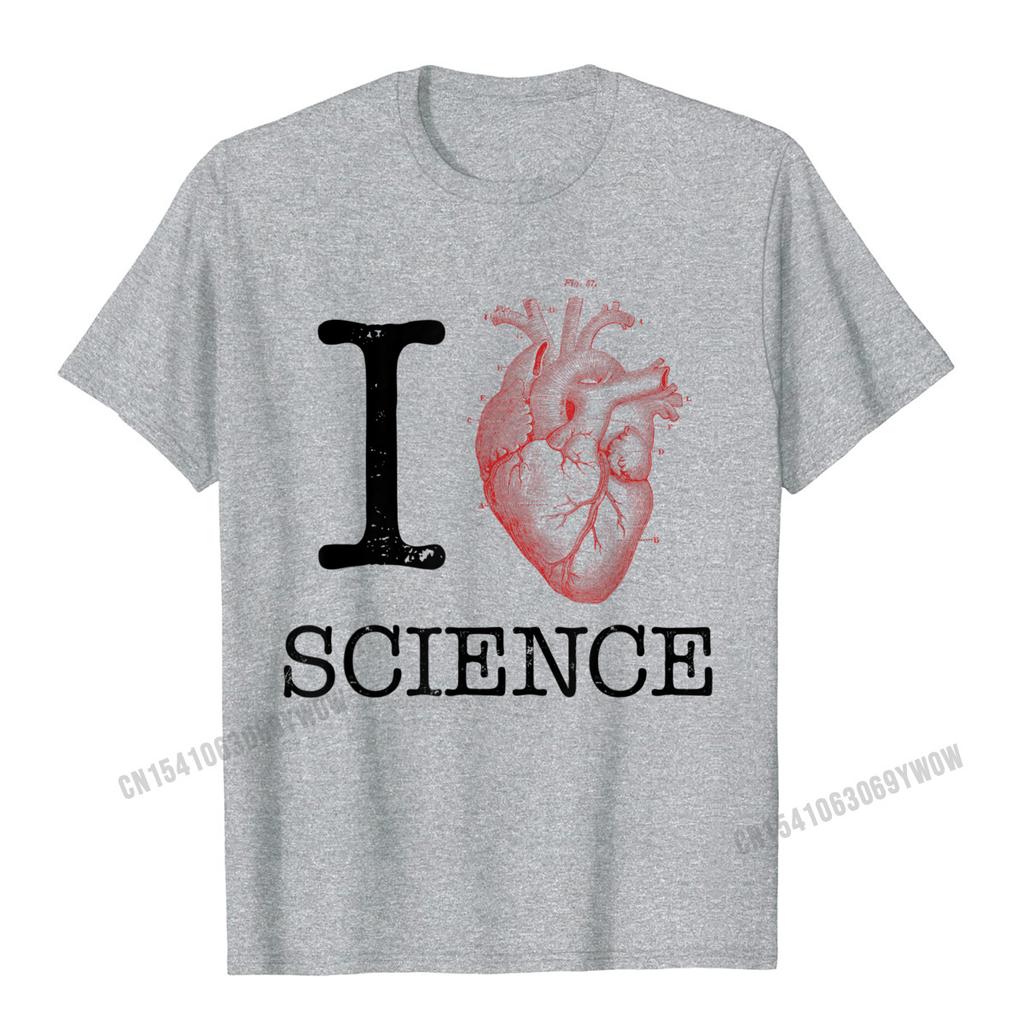 I Love Heart Science T Shirt Biology Tee Tshirt Teacher Camisas Unisex Family Tshirts Hip Hop T Shirt Cotton Unisex Party